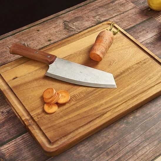 planche a decouper acacia carotte
