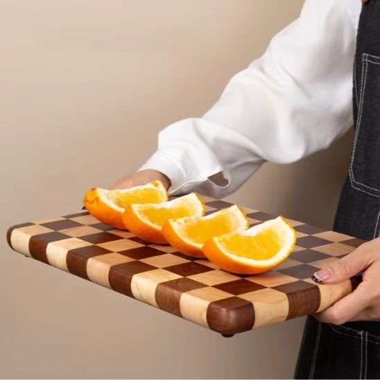 planche à découper orange