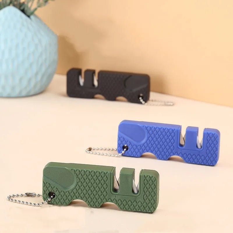 Aiguiseur couteau de poche vert